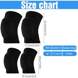 4 Pcs Volleyball Knee Pads and Volleyball Elbow Pads Set, Arm and Knee Pad Protection Set for Sports(Medium)