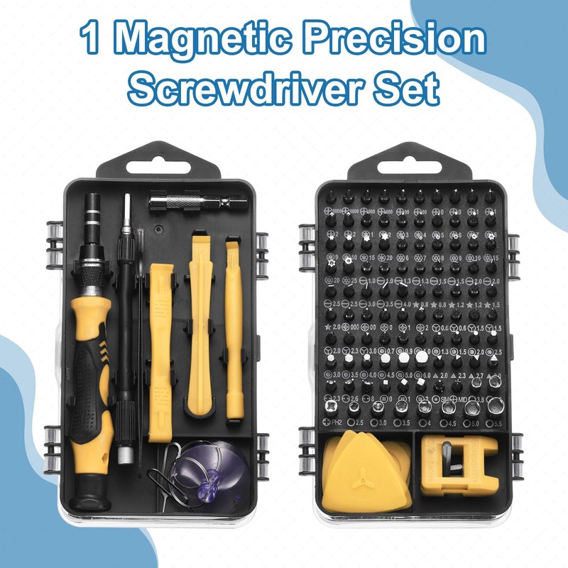 sourcing map 140 in 1 Magnetic Precision Screwdriver Set Electronics