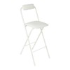 Foldable High Chair,1 PCS Tall Folding Bar Stool With Backrest,Portable