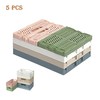 Pack of 5 Folding Boxes, Foldable, Stable, Plastic, Sturdy Folding