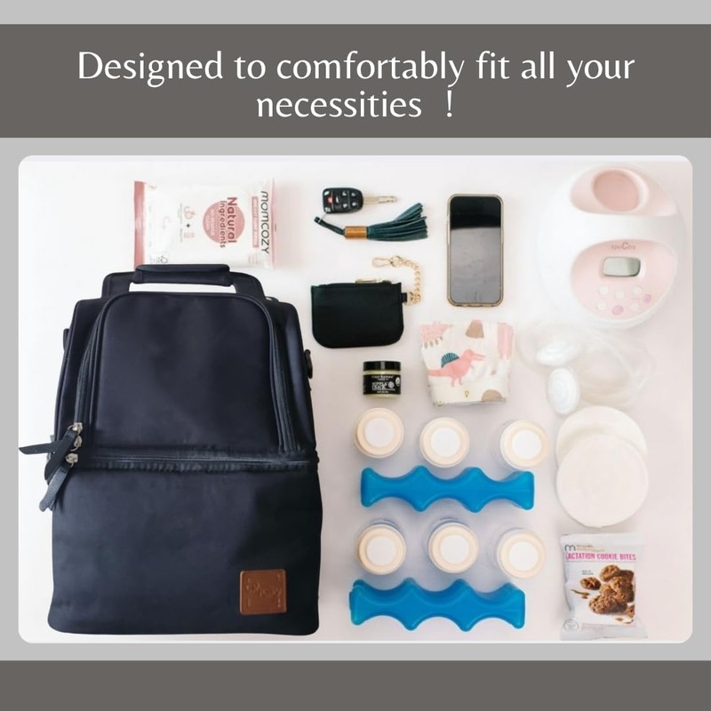 Breast Milk Cooler Travel Bag - Leak-Proof Wearable Breast Pump