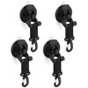 QWORK 4-Piece Suction Cup Camping Set with 4 Hooks, Suction