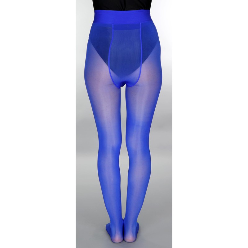 Medias pantymedias/brillantes para mujer y hombre, Azul, One Size