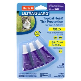 Hartz UltraGuard Topical Flea & Tick Prevention for Cats and Kittens - 3 Monthly Treatments