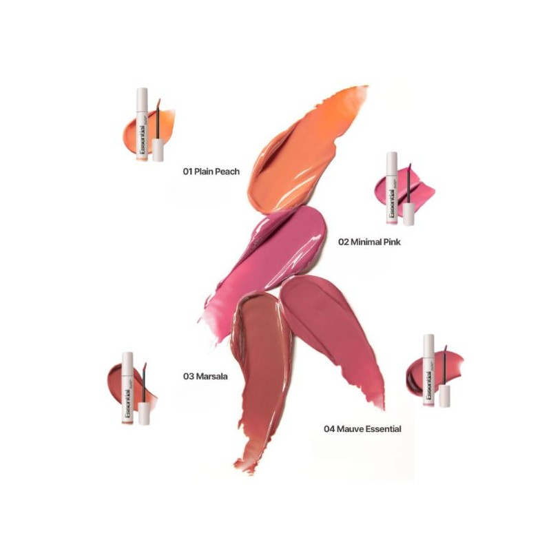 VDL Lipstain Essential Glow Tint 3.6g, Color:02 Minimal Pink