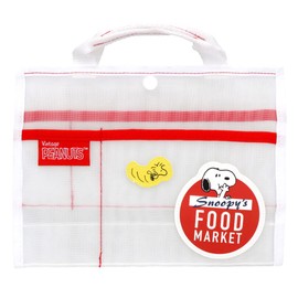 Sunstar Stationery Snoopy Delicious Food Market, Mesh Inner Pouch, White S2318652