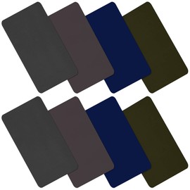 8 Pieces Nylon Repair Patch Self-Adhesive Nylon Patch Waterproof Lightweight Repair Patch for Clothing Down Jacket Tent Cloth Bag (Dark Gray, Brown, Army Green, Dark Blue)