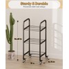 AnBaiMei 3-Tier 3D Printer Filament Storage Rack with Wheels, Rolling