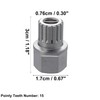 X AUTOHAUX Car Wheel Lock Wheel Nut Socket Carbon Rich