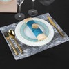 Jiino Gray Placemats Set of 4 for Dinner Table Mats
