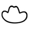 Cowboy Hat Cookie Cutter with Easy to Push Design (4