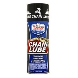 Lucas Oil (LUC10393) Chain Lube, Extends Chain and Sprocket Life, No Chlorine, Aerosol, 11 oz Can, 12 per Pack by Lucas Oil