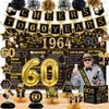 60th Birthday Decorations for Men Women,24PCS 1964 Banner Decorations,Including 1964