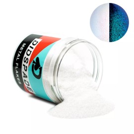 Didspade Custom Paint Additives 4oz Indiglow 0.008 Color Shifting Micro Metal Flake - Solvent Resistant Glitter