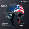 Myamis Half Helmet Motorcycle Men Women Dot Approved Size Adjustable