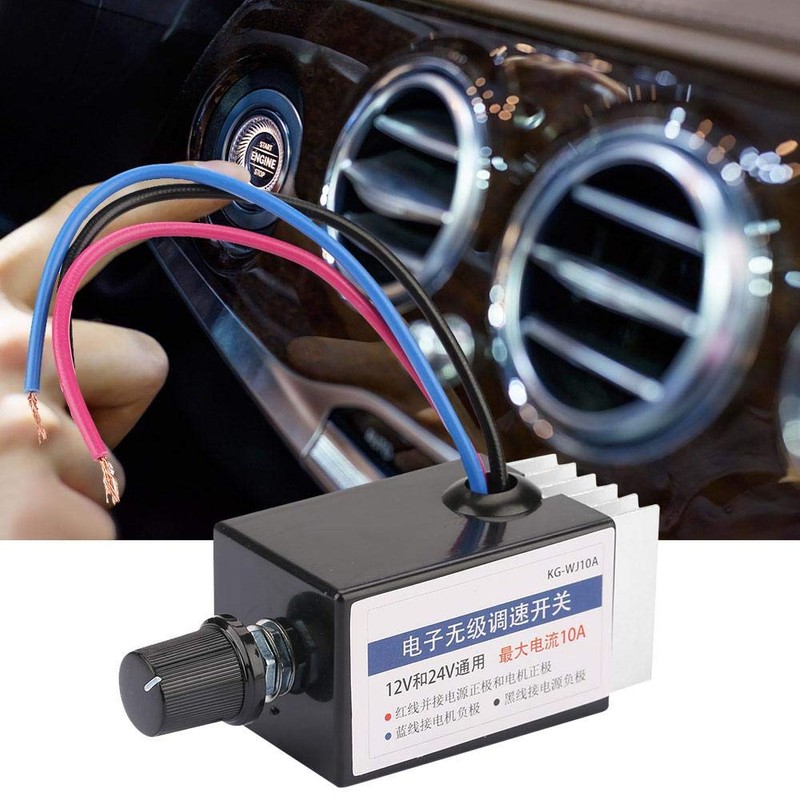 Universal DC 12V/24V Motor Controller Switch for Car Truck Fan