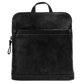 Sansibar Women's Genuine Leather Backpack | | 021197, black