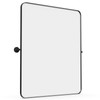 Minuover 20" x 30" Pivot Rectangle Bathroom Mirror Tilting Beveled
