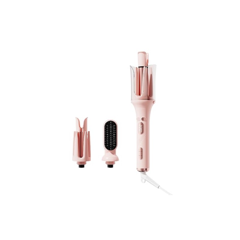 Sfozstra 3-in-1 Automatic Curling Iron & Straightening Brush