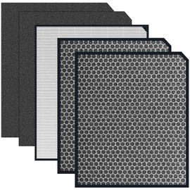 HOSECES Air Purifier Filter Replacement for 3500/3000 Air Purifier Filter, 4-in 1 Replacement High Efficiency Filter 3000 3500 Carbon Fiber Set Filter