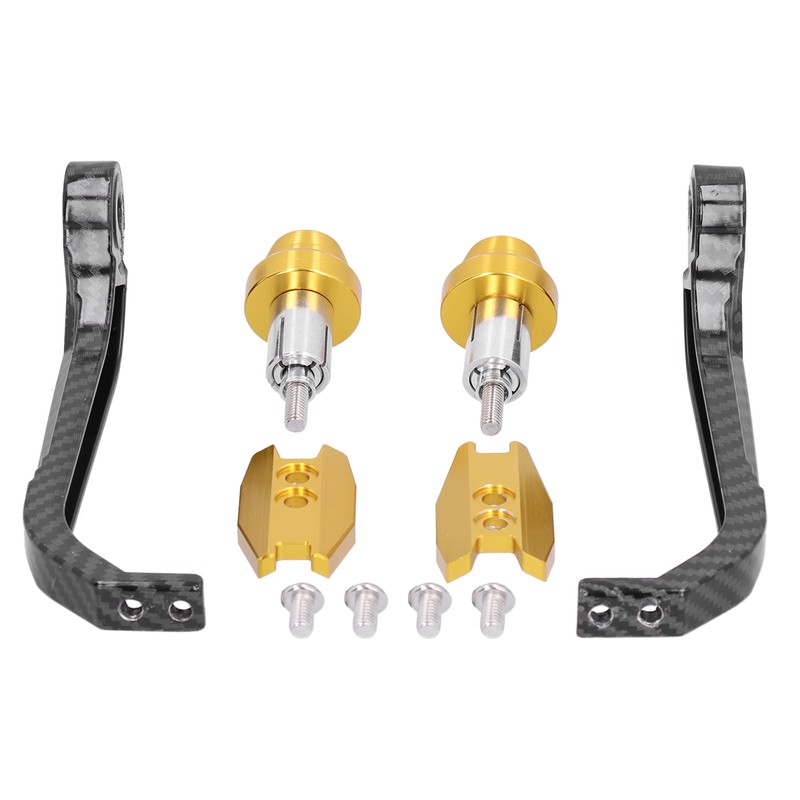 Motorcycle Handlebar Guard Carbon Fiber Style Aluminium Alloy Universal 22mm/0.87inGold