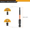 sourcing map 5pcs T10 Torx Head Screwdriver Bit 2.56" (65mm)
