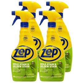 Zep Zep Mold Stain and Mildew Stain Remover - 32 oz (Pack of 4) ZUMILDEW32 - Professional Strength No Scrub Formula