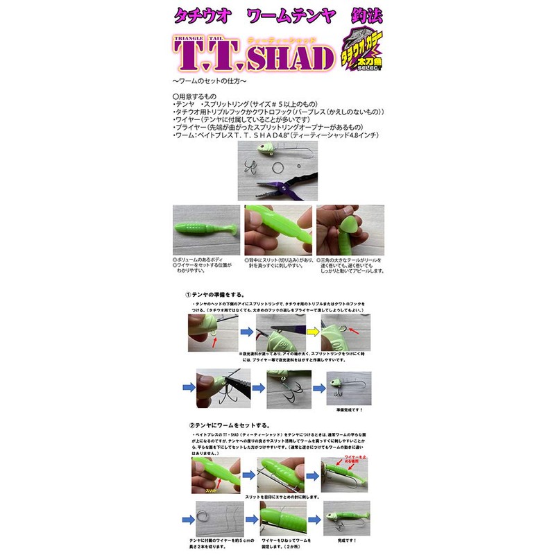 Bait Breath Tea Shad 4.8" #S358 Passion Orange Glow