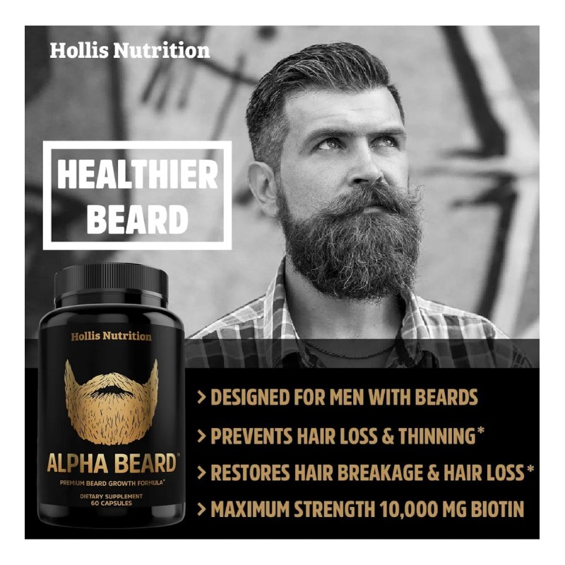 Vitaminas Alfa Para El Crecimiento De La Barba | Biotina