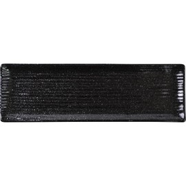 Mino Pottery Mino Ware Square Plate, 330 Rectangular Plate, Oil Droplets Tengoku
