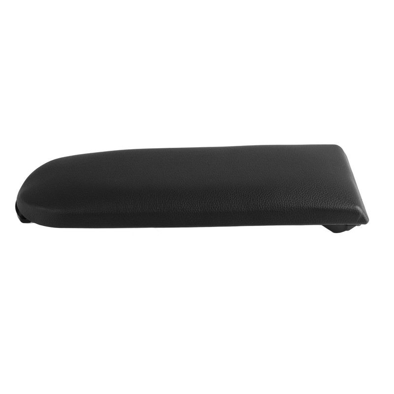 Center Console Armrest Cover PU Leather Black Armrest Protector Lid