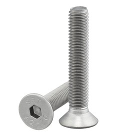Countersunk Screw with Hexagon Socket (ISK) According to ISO 10642 / DIN 7991, Stainless Steel, A2, V2A, Countersunk Screw, Hexagon Socket Screw with Countersunk Head (Pack of 10, M6 x 70 mm)