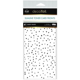 Deco Foil White Toner Sheets 4"X9" 6/Pkg-Dainty Hearts -DF5590
