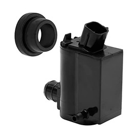 Hoypeyfiy Font Windshield Washer Pump Assembly Replacement for Hyundai Kia replace# 98510-1C100 98510-26100 98510-1W000 Windshield Washer Pump with Grommet