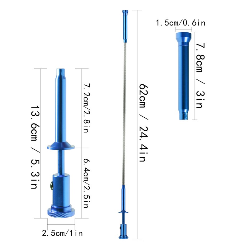 Flexible Claw Grabber Pickup Tool with Magnetic Bright LED Light,24.4in