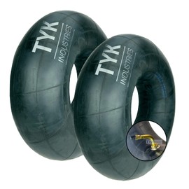Two 6.50-10 Forklift and Trailer Tire Inner Tubes with JS2 Bent Metal Valve Stems by TYK Industries