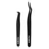 POCMKO Clusters DIY Lash Applicator Sets, 2 PCS Eyelash Tweezers,