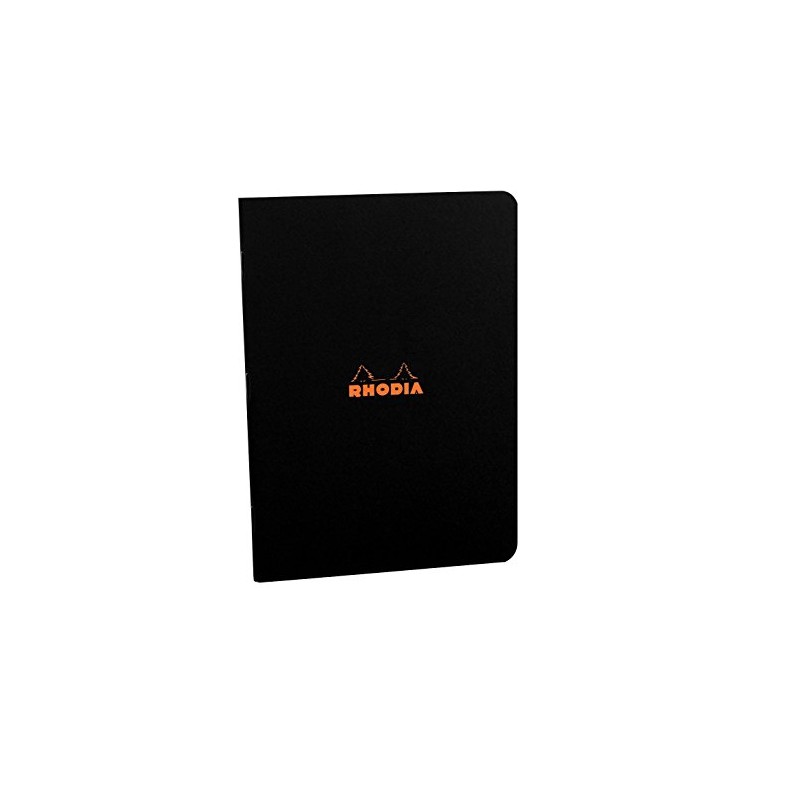Pack of 5 Rhodia Black Side Staplebound A4 Notebook (8.25