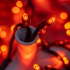 YULETIME Orange One-piece 5MM LED Christmas Lights, Total 48 Feet