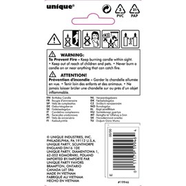 Unique Vibrant Rainbow Border Number "6" Birthday Candle - Multicolored & Eye-Catching Design - Perfect for Unforgettable Birthday Celebrations