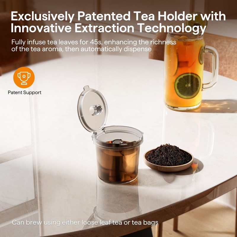 Tastyle Single Serve Coffee Maker for K Cup, Ground and