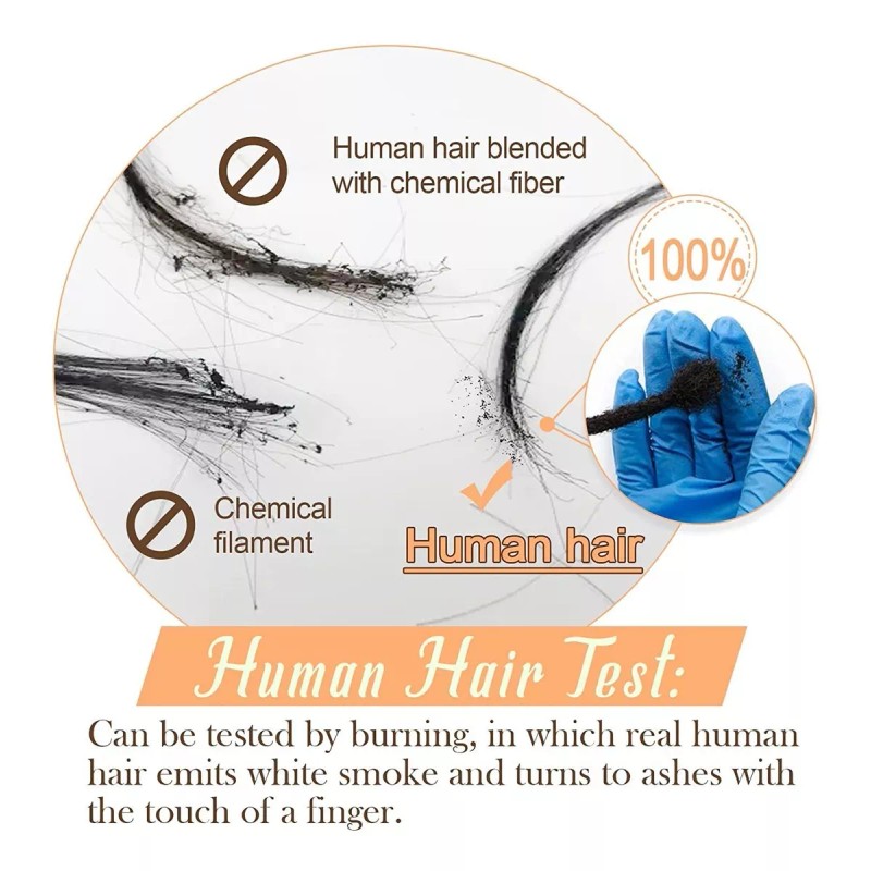 Easyouth Extensiones Cabello Humano 20pz Negro 16in 40gr