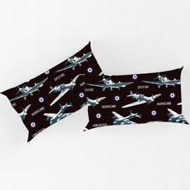 Loussiesd Plane Duvet Cover Set Double Size for Kids Child Teens Men Aircraft Runway Decoration Modern Comforter Cover with 2 Pillowcases Microfiber Zipper Cool Aviation Quilt Cover 3 Pcs