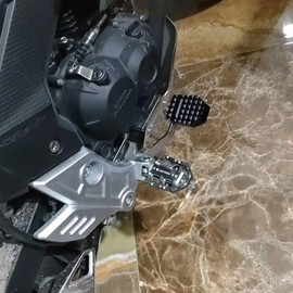 Midimttop Foot Brake Pedal Lever Extension, Enlarged Peg Extension Plate Replacement for Rebel CMX1100 CMX1100/DCT CMX1100A Accessories 2021 2022 2023 2024 (Black)