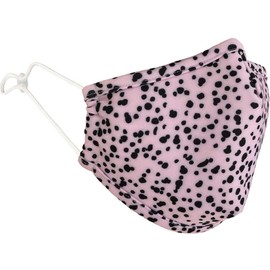 Keep Safe Reusable Face Mask Protection Washable Mouth & Nose Shield Breathable Anti Smoke Pollution Motorcycle Sport (Pink Dalmatian, Medium)
