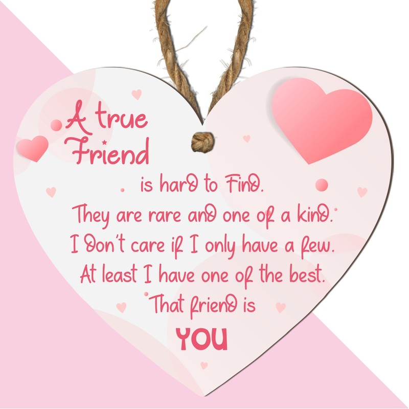 A True Friend Is Hard to Find | Heartfelt Wooden