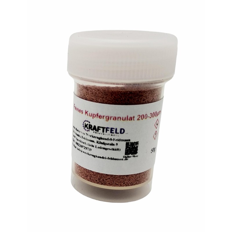Very Fine Copper Granules Grain Approx. 250 µm Micrometeter 0.25