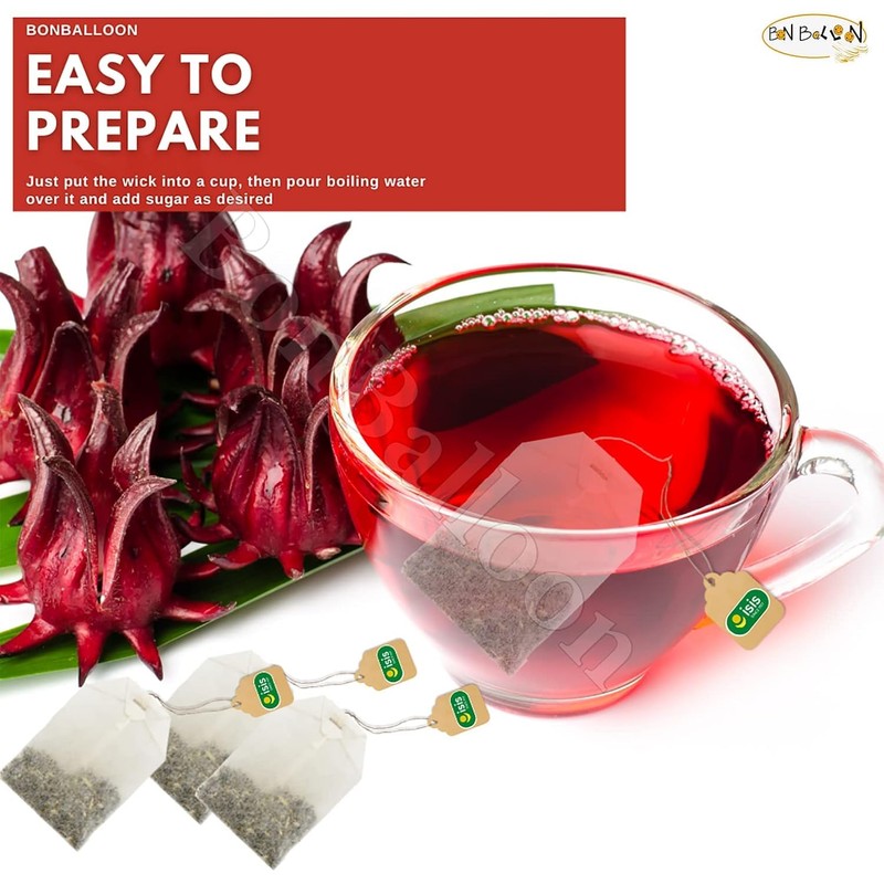 Isis Natural Egyptian Hibiscus Dried Herbal Pure Tea Bag Premium