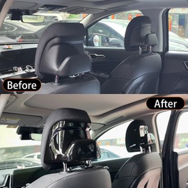 FUEISOF For Kia Sportage NQ5 2021-2025 Car Seat Headrest Cover (Black)