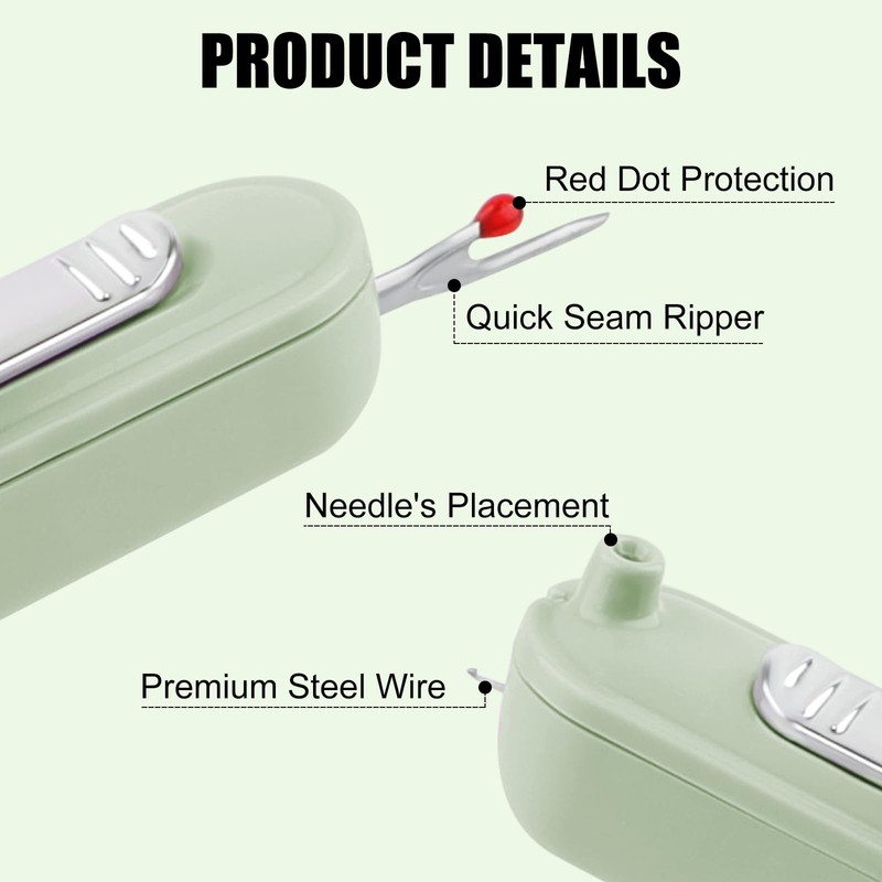 FENGWANGLI Needle Threaders, 2 in 1 Plug-in Needle Threader Seam